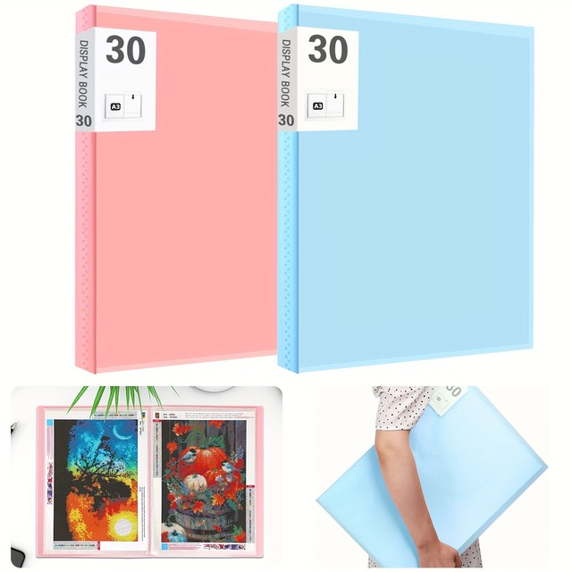 A3/A4 DIY Diamond Painting Storage Book 30Pages Photo Album